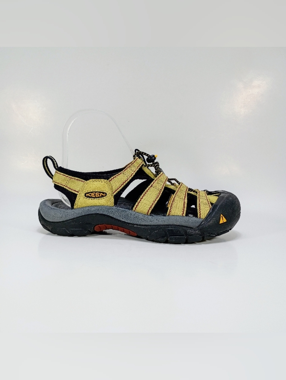 KEEN Newport H2 Womens 6.5 Yellow Leather Cap Toe Outdoor Hiking Sport Sandals